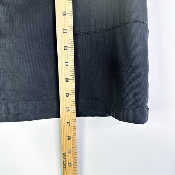 Kenneth Cole Skirt Women 8 Black Mini Zipper Pockets Athleisure Cute Goth Boho - Picture 6 of 7